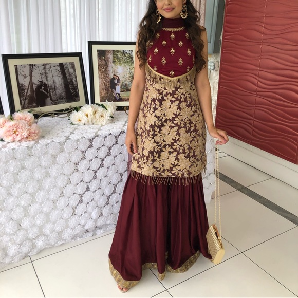 Indian outfit. Comes with dupatta, worn once in brand new condition. - Picture 1 of 1